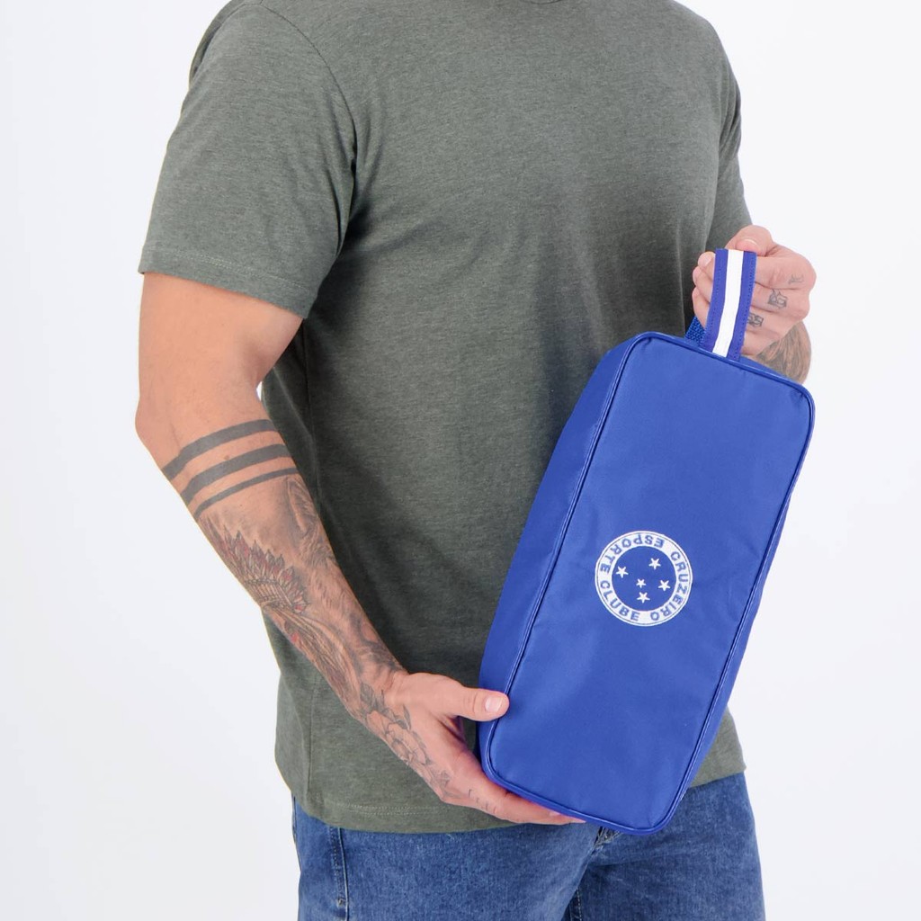 Porta-Chuteira Cruzeiro Azul em Oferta na Shopee