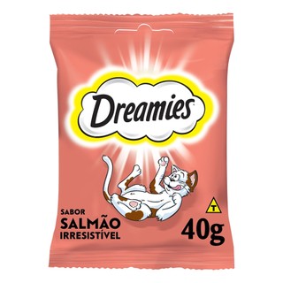 Petisco Dreamies Salmão Irresistível Gatos Adultos 40g em Oferta na Shopee