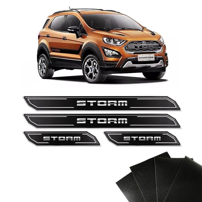 Kit Soleira Diamante Compativel Ecosport Storm Com Protetor