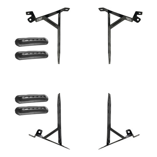 Suporte Parachoque + Guarnição Borracha Fusca 1500 71 72 78