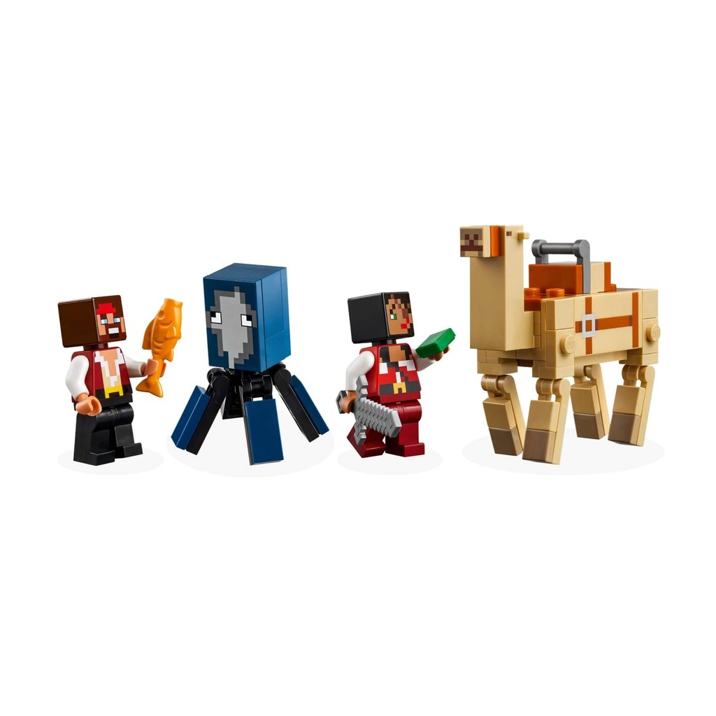 Detalhes do LEGO Minecraft A Viagem do Navio Pirata 166 Peças Brinquedo - 4111121259