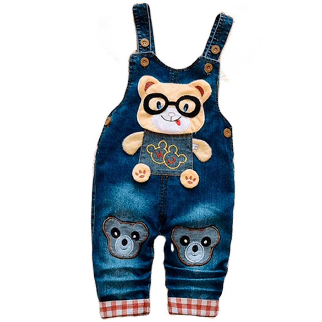 Jardineira Macacão Comprida Jeans Feminina Infantil Menina