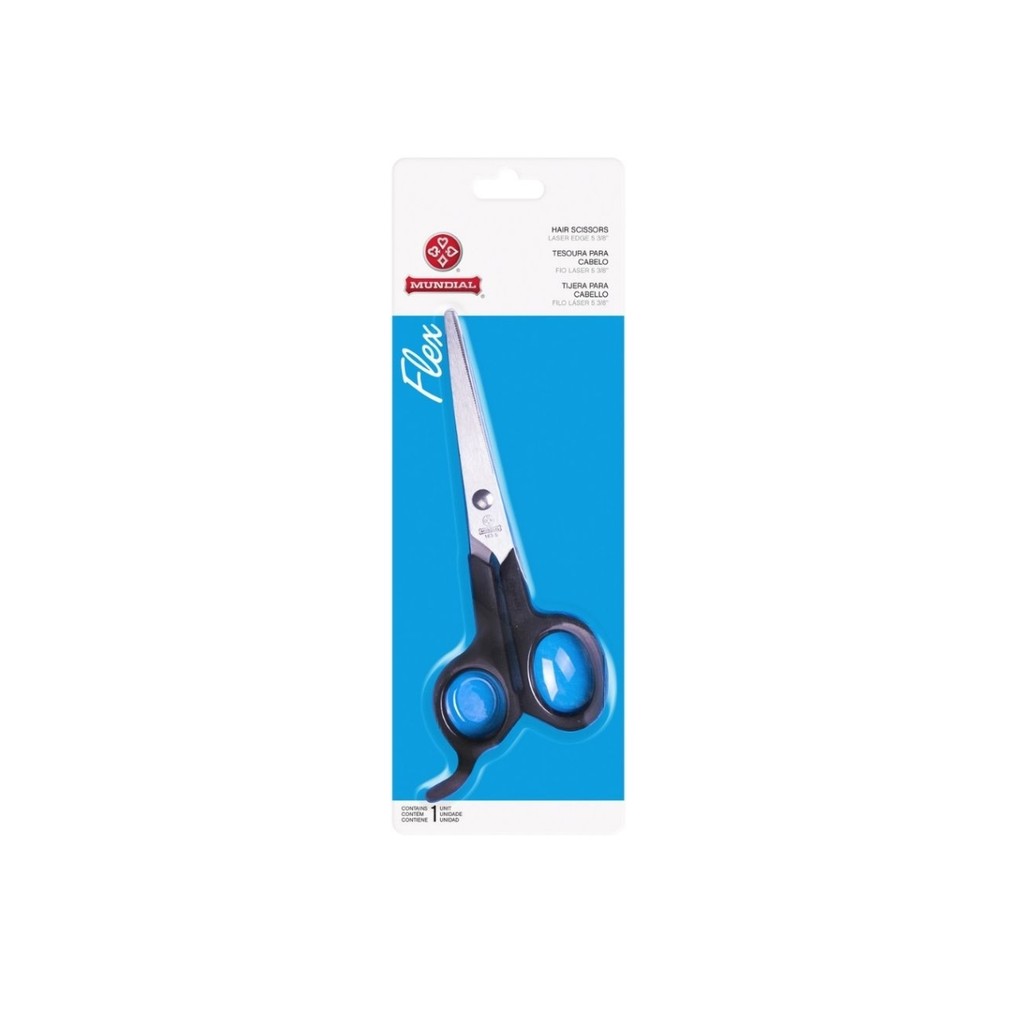 Tesoura Para Corte De Cabelo Fio Laser Flex 163-5 Mundial em Oferta na Shopee
