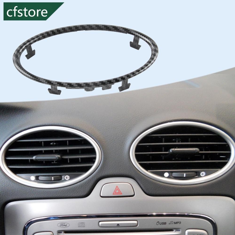 CFSTORE 1Pc/4 Pçs Carro Ar Condicionado Guarnição Saída Decoração Círculo Anel Adesivo Para Ford Focus 2 MK2 2005-2013 A