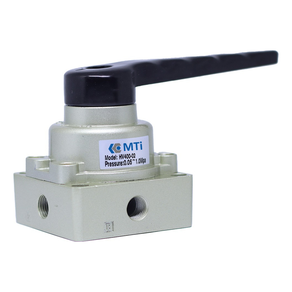 Válvula Pneumática Rotativa 4/3 Vias Centro Fechado 1/4 Eco