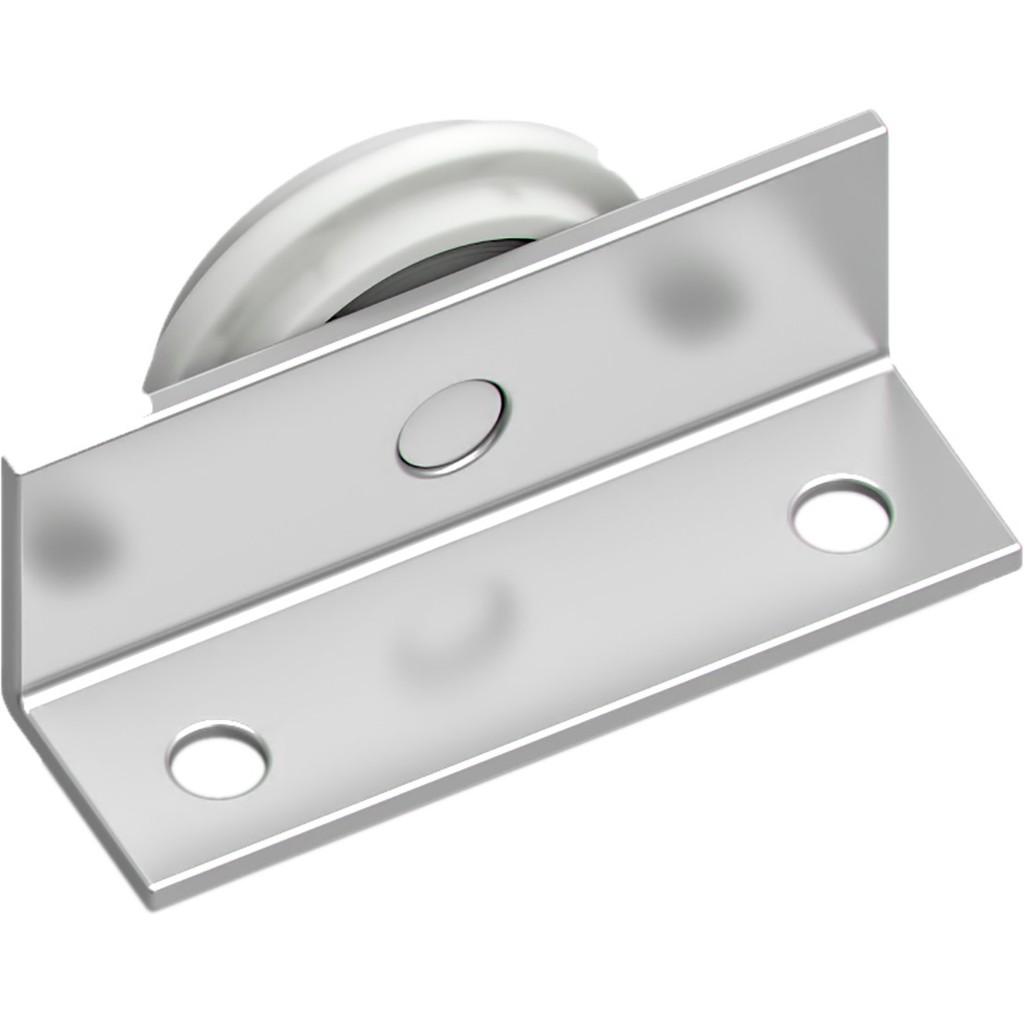 Detalhes do Kit De Sobrepor Para Porta de Correr Com Sustentação Inferior Roldanas 32mm 40kg