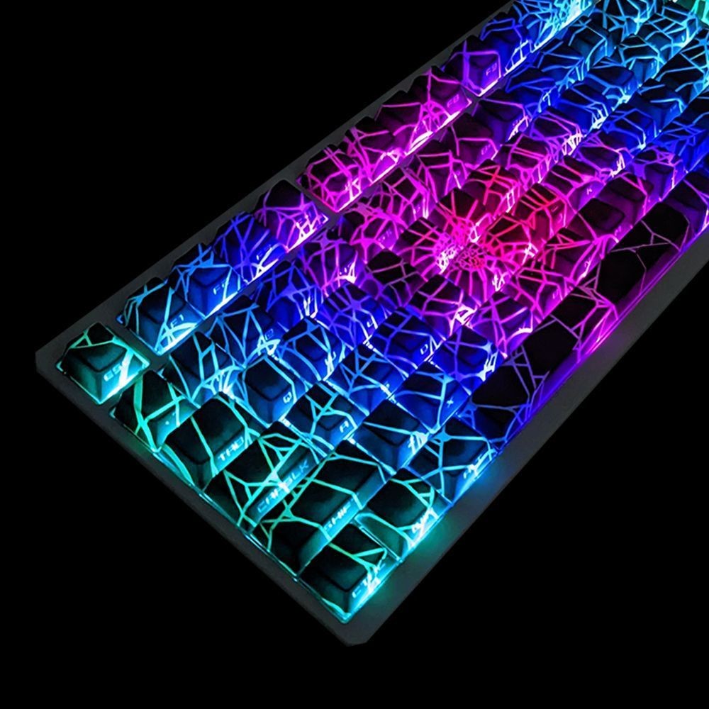 SPIDER WEB Versão Padrão Cereja Profile pbt Keycap Set 130 Teclas