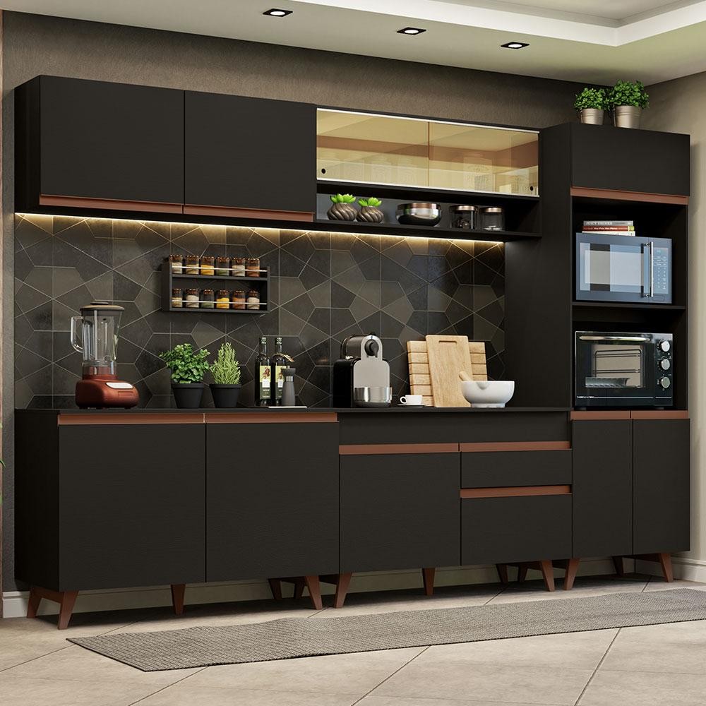 Armário de Cozinha Completa 310cm Reims Madesa 02