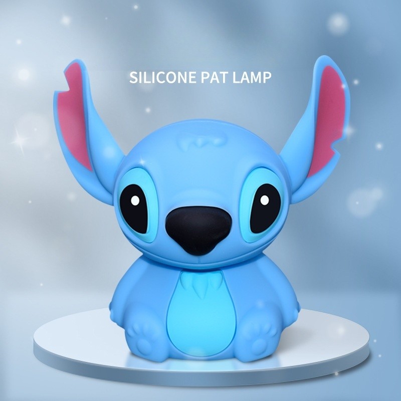 Stitch Luz noturna de silicone touch De cabeceira Sono noturno das crianças Luz para amame...