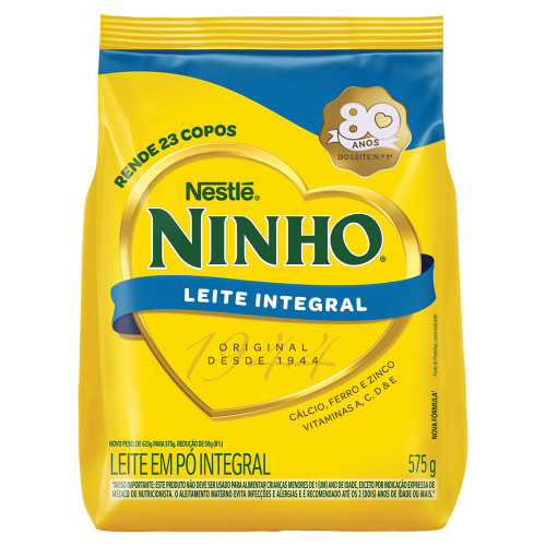 Leite em Pó Integral Ninho Pacote 575g em Oferta na Shopee