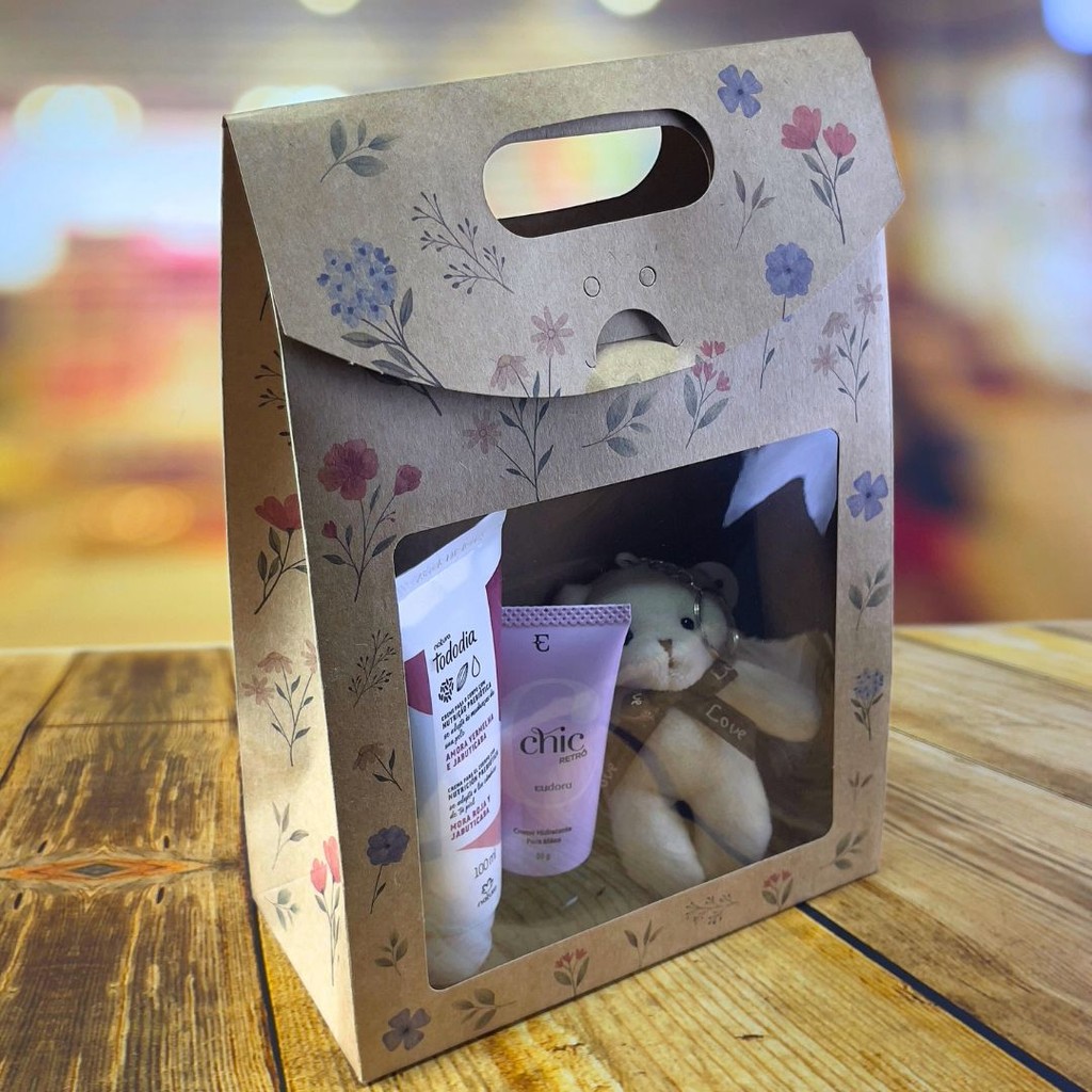 20 CAIXA MALETA COM VISOR  DIA DAS MÃES FLORES DO CAMPO 26X19X9  5499 (IDEIA MÃES 2025) em Oferta na Shopee