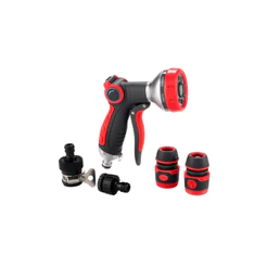 Conjunto Esquicho 8 Em 1 Com Gatilho Ergonômico e Regulagem de Vazão Para Jardim - Branco Motores