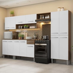 Armário de Cozinha Completa 293cm Emilly Madesa 01