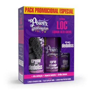 Kit Soul Power Texturizações Dedoliss Loc Creme Spray Óleo em Oferta na Shopee