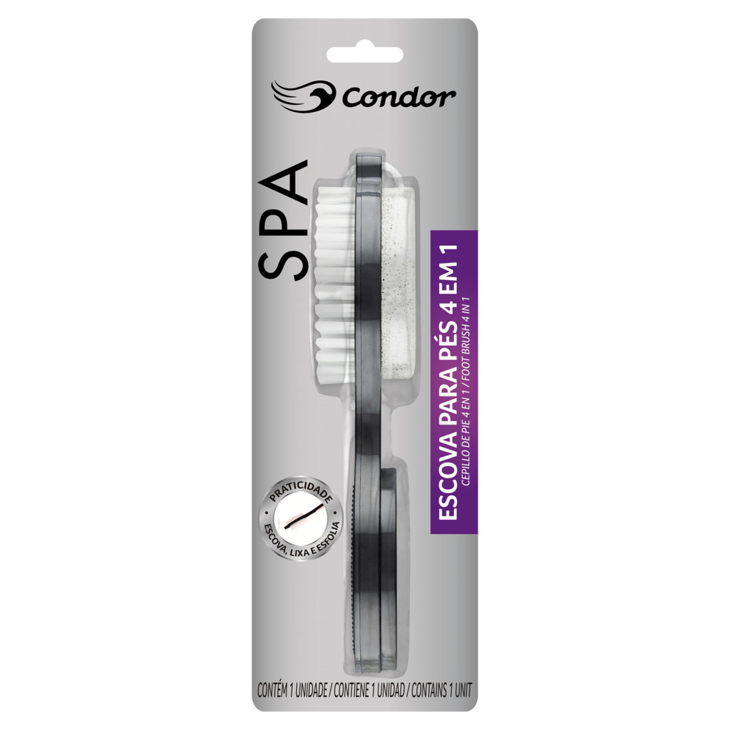 Escova para Pés 4 em 1 Condor Spa - Beauty