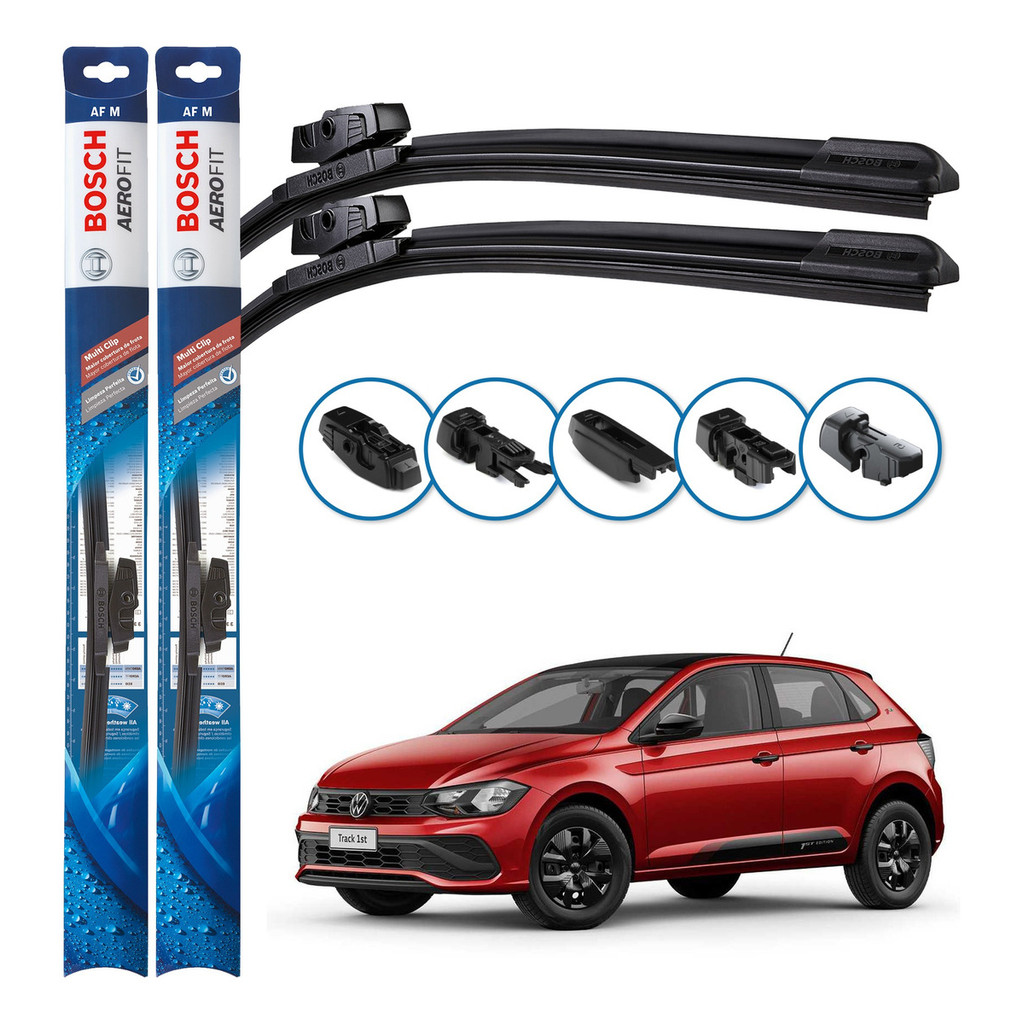 Par de Palhetas Limpador Parabrisa Multiclip Original Bosch Volkswagen Polo 2017 A 2024 em Oferta na Shopee