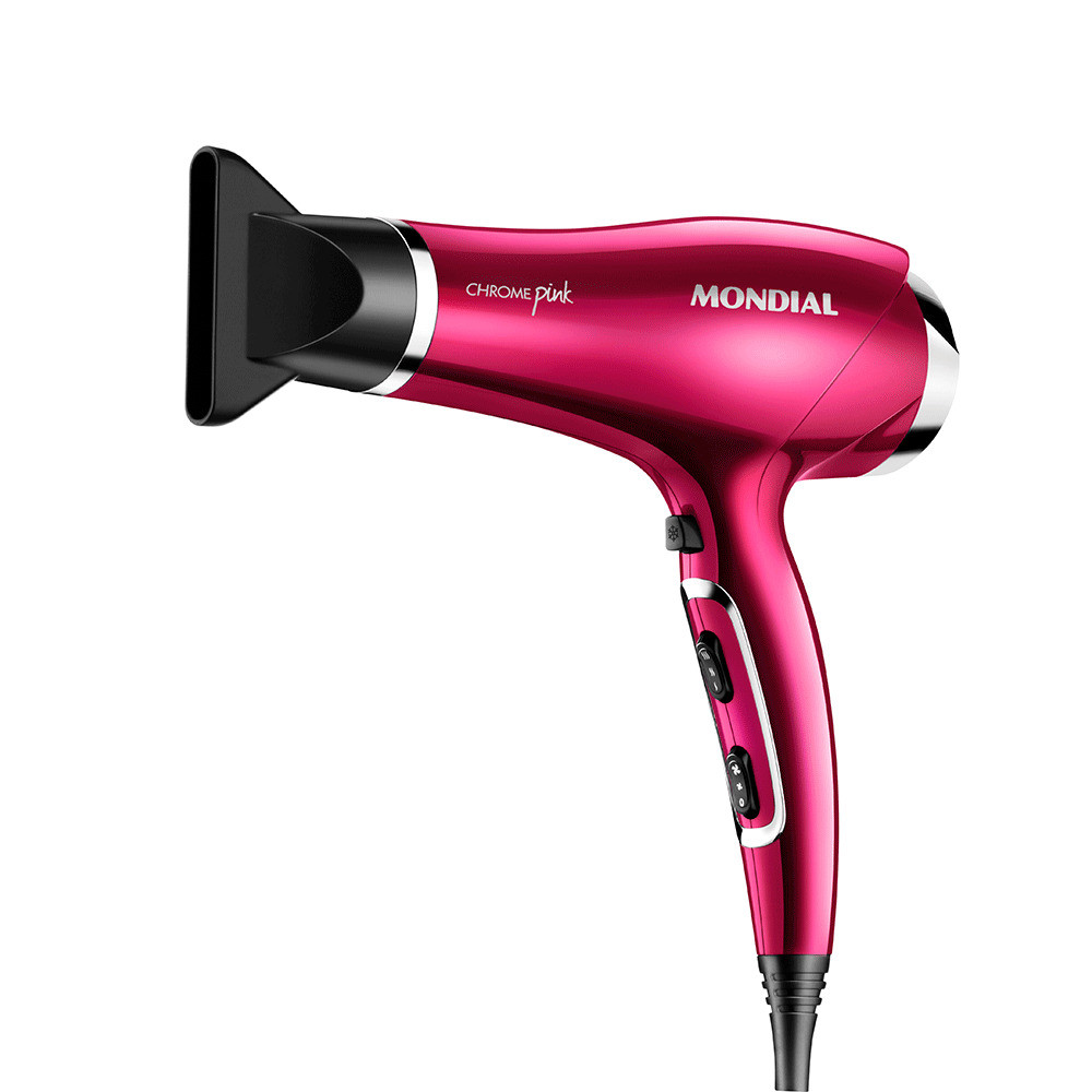 Secador Mondial Chrome Pink SC-36 127V em Oferta na Shopee