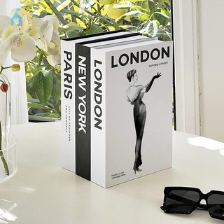 Bbounce Moda Cidade Livros Falsos Para Decoração Mesa De Café Moderna De Casa Simplicidade Livro De Exibição Paris Londr em Oferta na Shopee