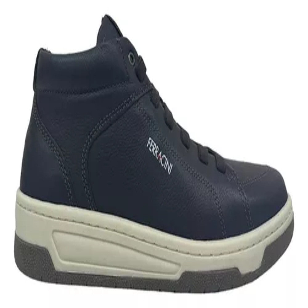 Sapatênis Cano Médio Ferracini Vox-8053-617A-Masculino-Preto
