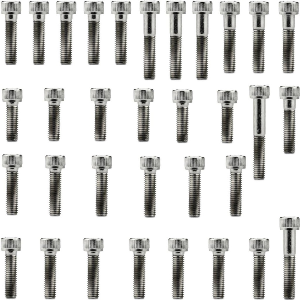 Kit parafusos inox tampa motor lateral esquerda+direita YS250 FZ250 Fazer XTZ250 Lander Tenere 2006 2007 2008 2009 2010