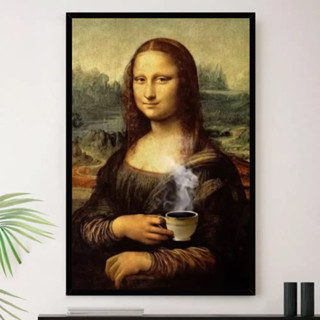 Quadro Monalisa Cafe Cafeteria Gourmet Decorativo em Oferta na Shopee