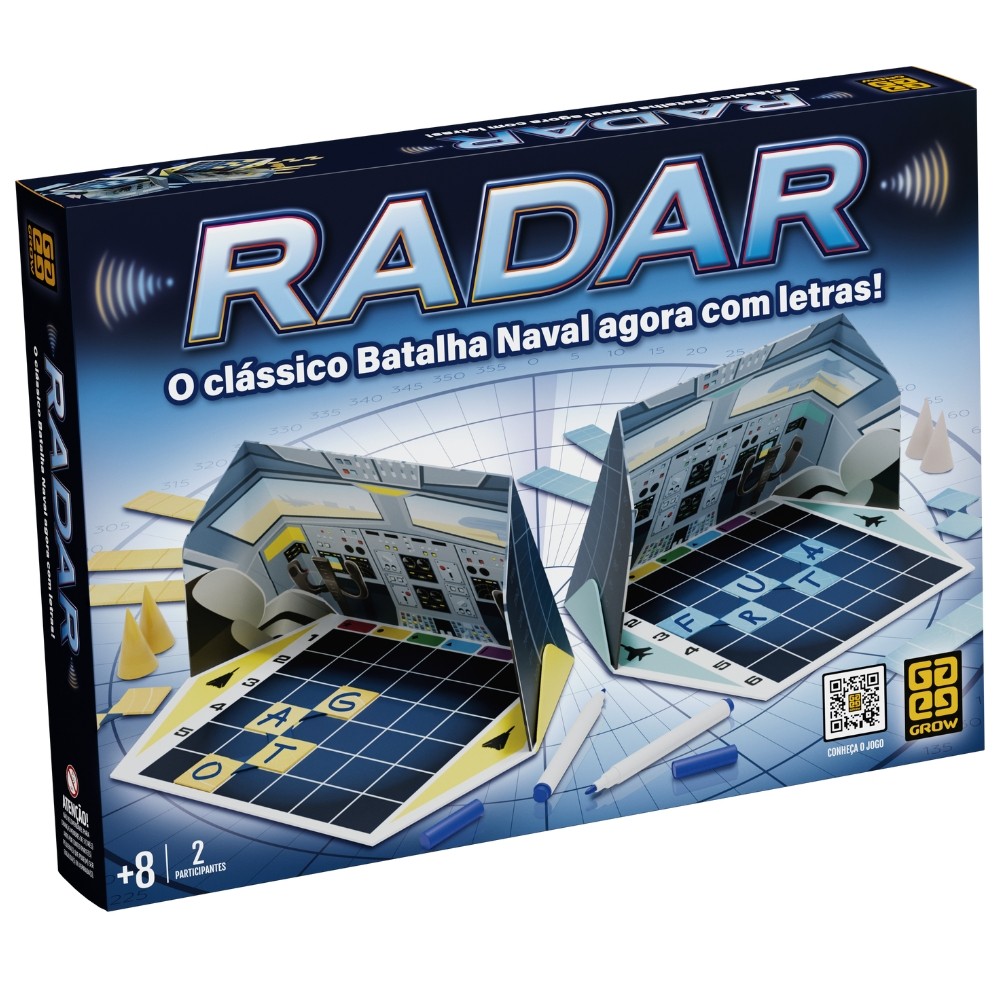 JOGO RADAR GROW BATALHA NAVAL LETRAS ESTRÁTEGIA DEDUÇÃO LÓGICA FORCA PALAVRA TIRO COMPETIÇÃO SECRETO em Oferta na Shopee
