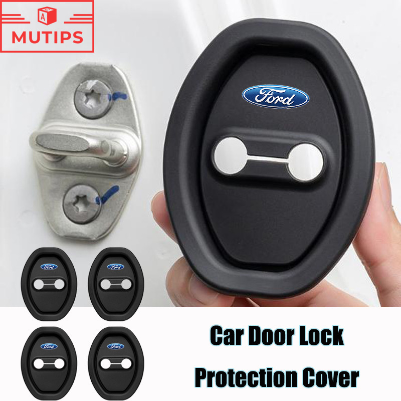 Ford Fechadura Da Porta Do Carro Capa De Proteção De Silicone Amortecedor Decoração Suprimentos Para Ranger Ka Focus mk2