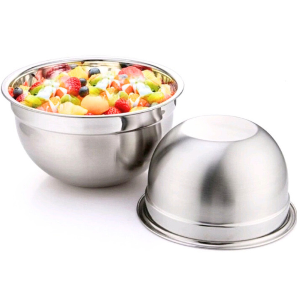 Tigela Bowl Aço Inox 30 cm Grande Funda Multiuso Bacia Saladeira