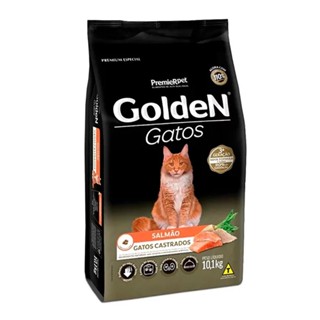 Ração Premier Golden para Gatos Adultos Castrados Salmão 10,1kg em Oferta na Shopee