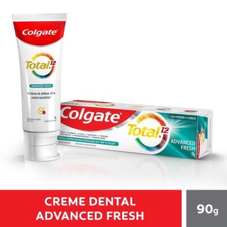 Creme Dental Colgate Total 12 Advanced Fresh 90g em Oferta na Shopee