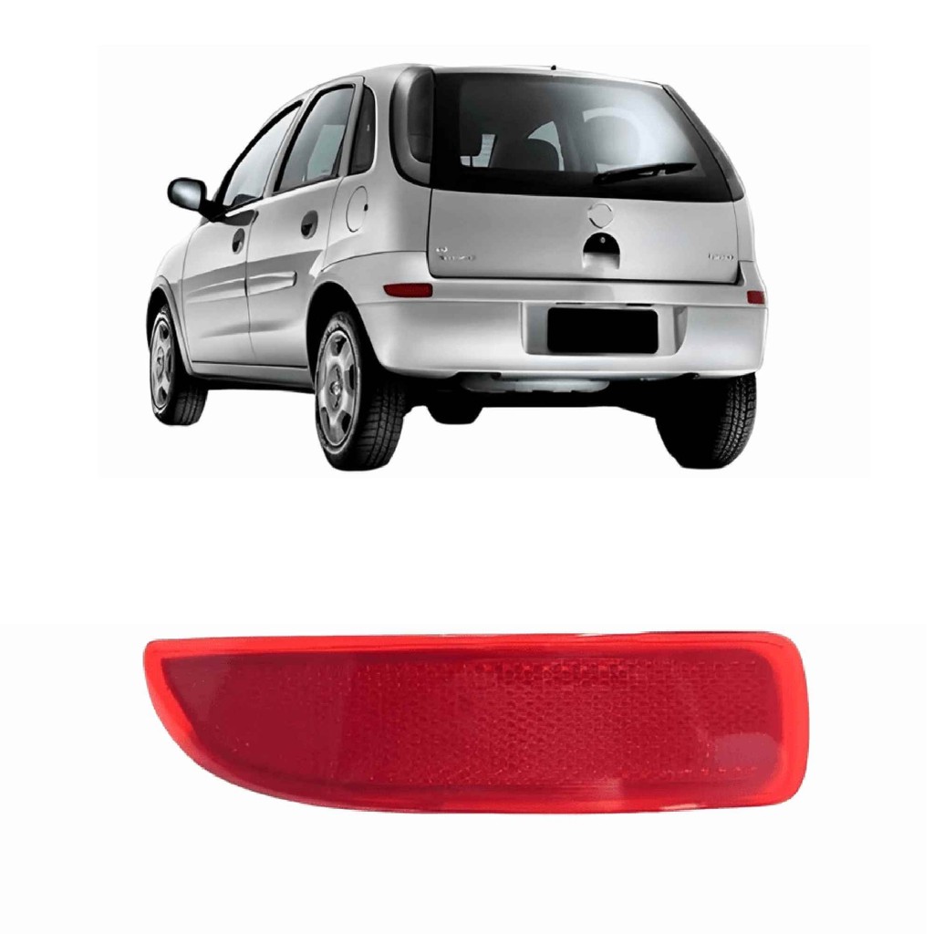 Refletor Lanterna Parachoque Tras Corsa Hatch 08 09 10 11 12 Lado Esquerdo em Oferta na Shopee