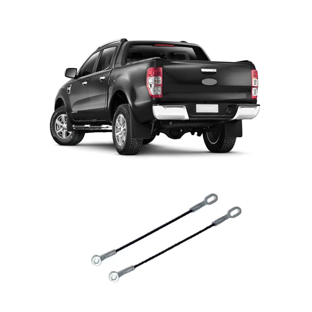 Par Cabo Tampa Traseira Cacamba Ranger 2013 2014 2015 2016 a 2022 em Oferta na Shopee