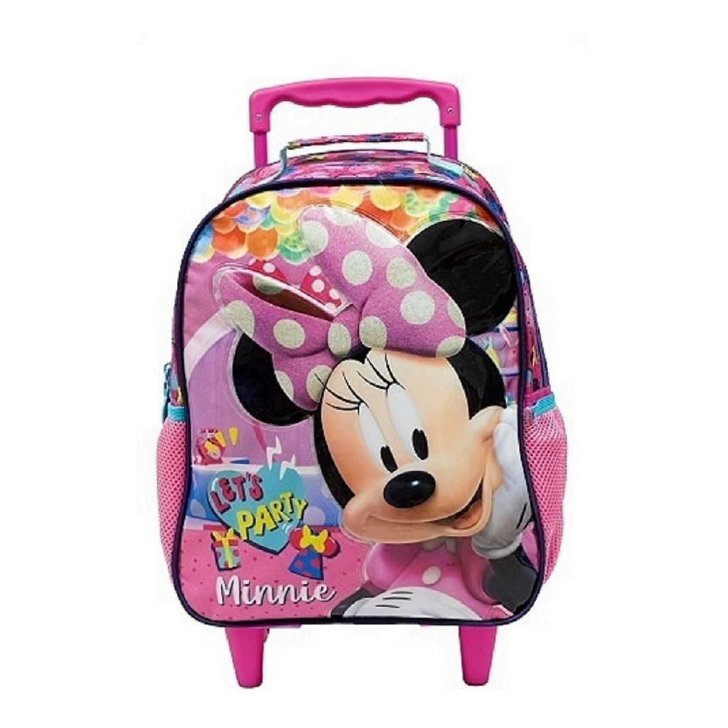 Mochila Rodinha Infantil Escolar Menina G Minnie Dinsey Xeryus Roxo
