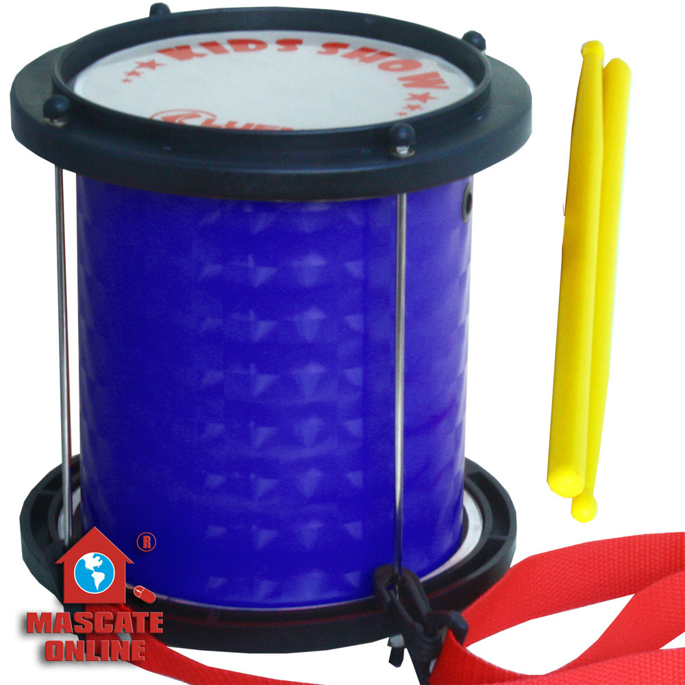 Repinique infantil COLORSTEEL 6 pol azul Luen Kids Bacurinha Instrumento Musical Percussão
