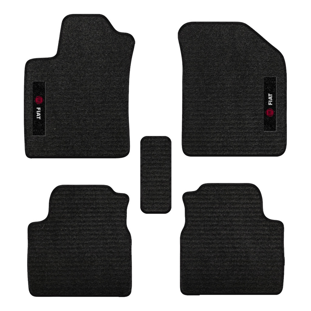 Kit de tapetes 5 peças específico Pulse 2021 22 23 2024 Carpete Res-Preto