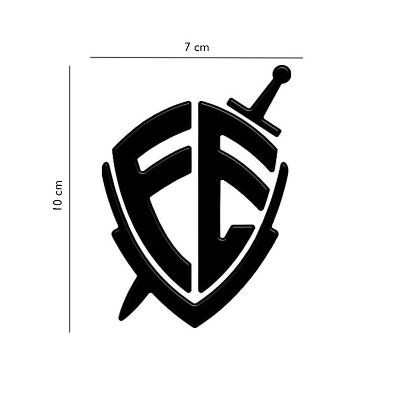 Adesivo Cristão Escudo Da Fe Resinado Para Carro Notebook