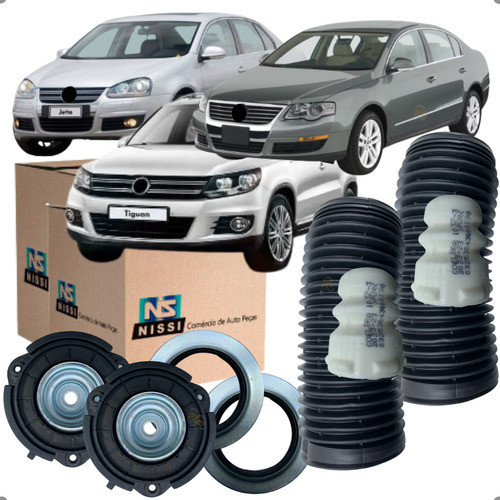 Par Kit Batente Coxim Dianteiro Jetta 2005 A 2012 Passat 2005 A 2011 Tiguan 2009 A 2015 em Oferta na Shopee