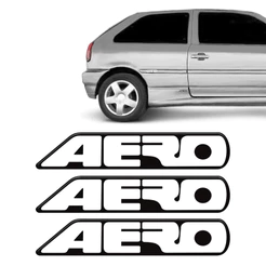 Adesivos Aero Gol Bola 1995 Emblema Resinado Modelo Original