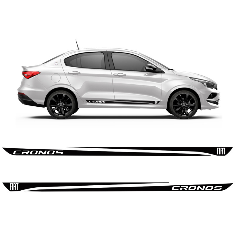 Faixa Lateral Fiat Cronos Sedan 2018, 2019, 2020, 2021