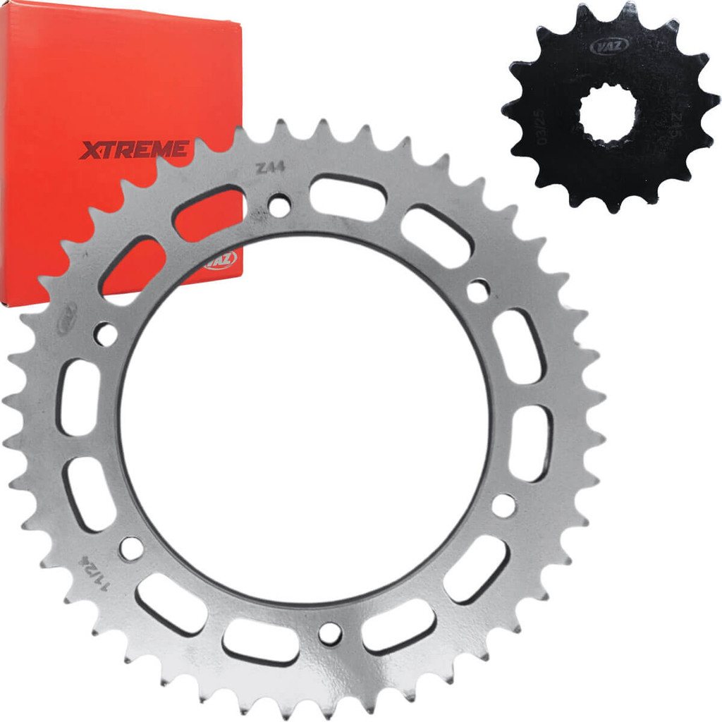 Kit Coroa Pinhão Kasinski Comet 650/ Gtr 650/ Gt 650 2004 a 2014 Reforçado Vaz