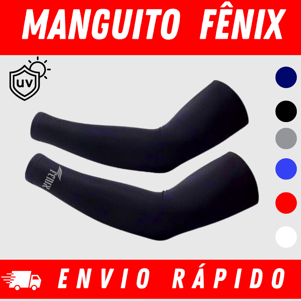Par de manguito fenix mangotes com proteçao solar uv 50+