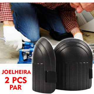 Joelheira De Protecao Par Multiuso Preta Resistente Construção Civil Assentar Piso Protege O Joelho em Oferta na Shopee