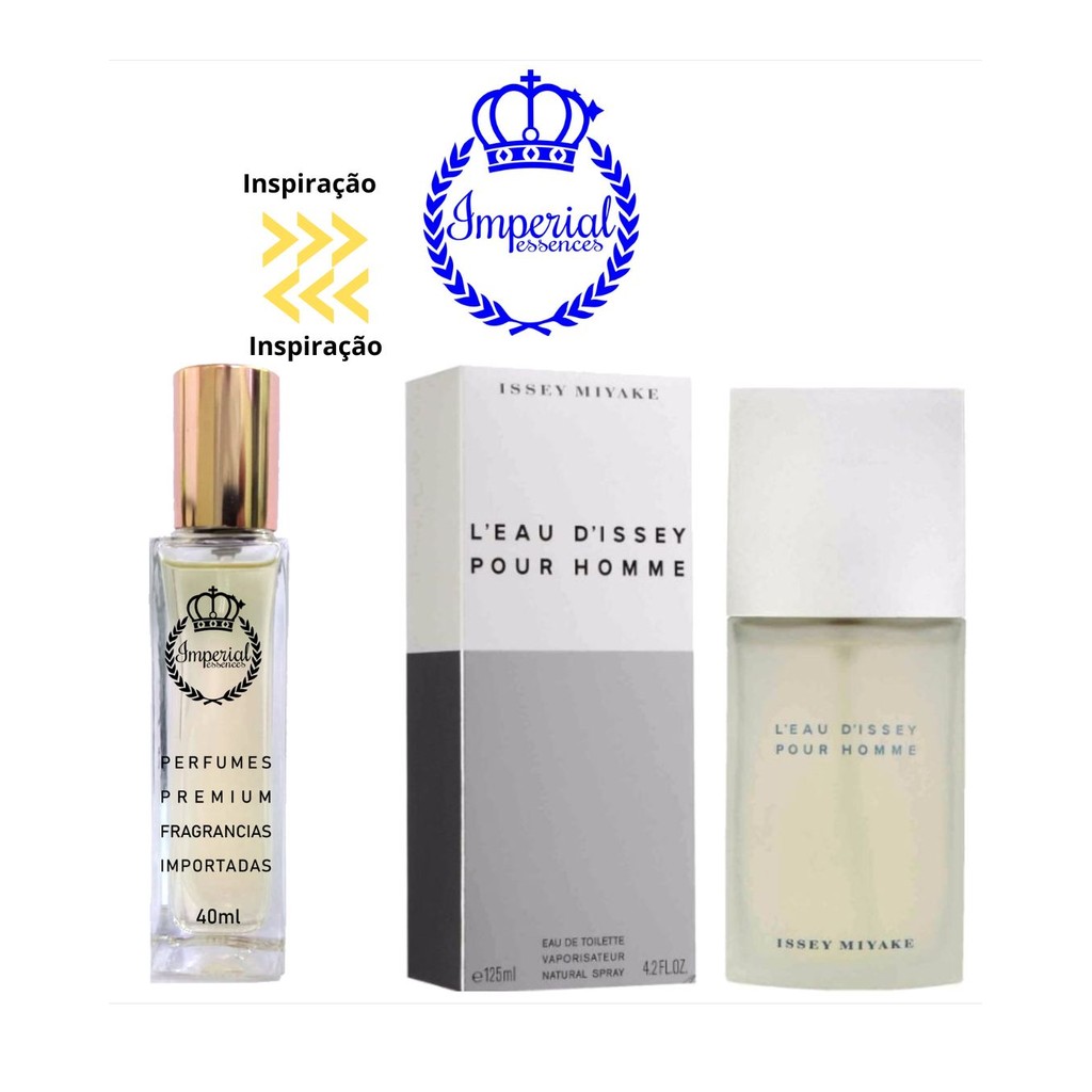 Perfume isse miaque imperial essences importado e nacionais 40ml 5ml