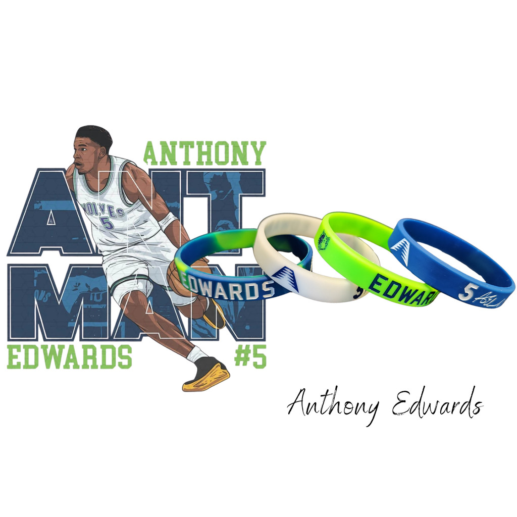 Pulseira Basquete Oficial Anthony Edwards Minnesota Timberwolve Ant Man