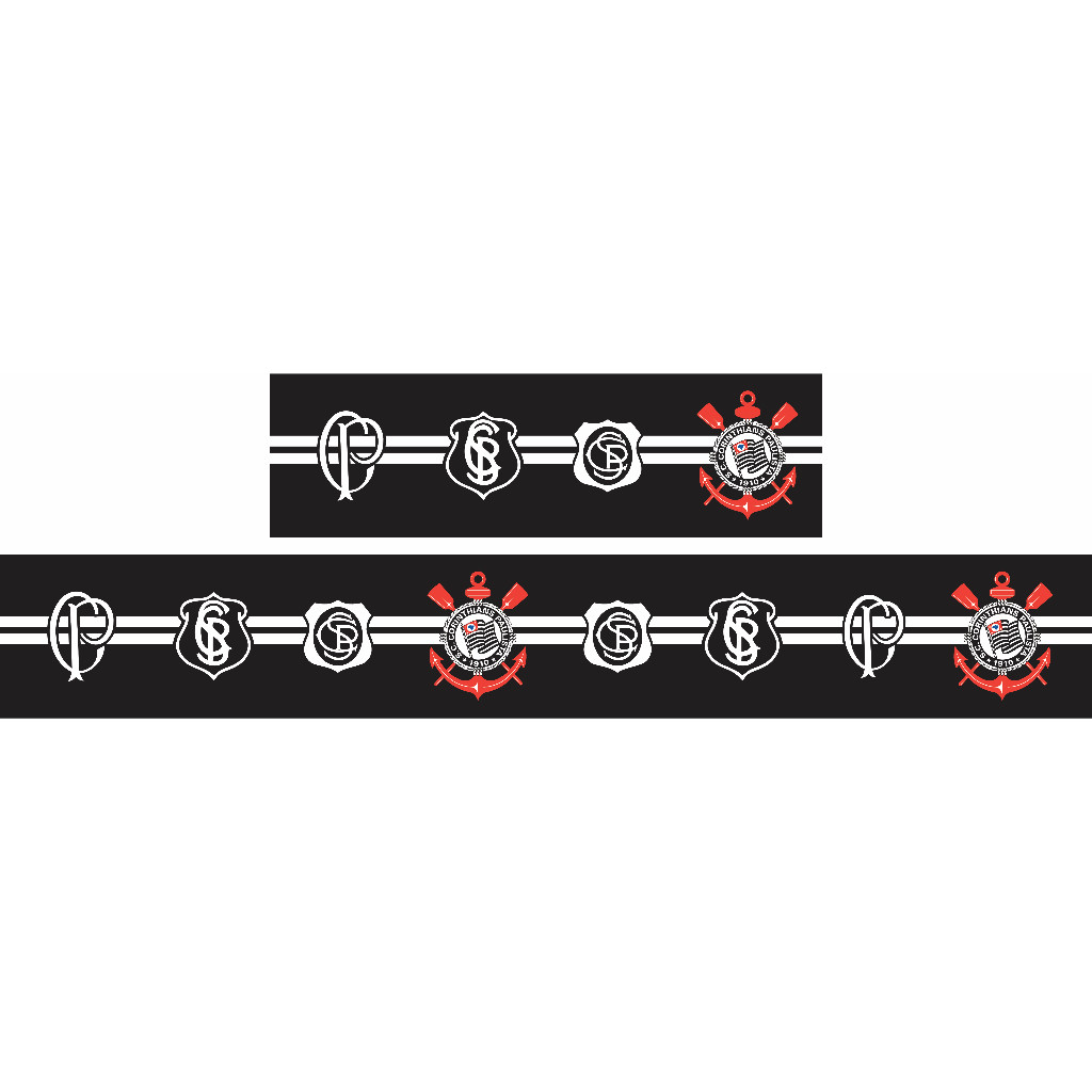 Faixa Decorativa Infantil Time de Futebol Adesivo Papel de Parede CORINTHIANS em Oferta na Shopee