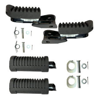 Pedaleira Dianteira Traseira Honda Nxr 125 150 Bros 1 Linha em Oferta na Shopee