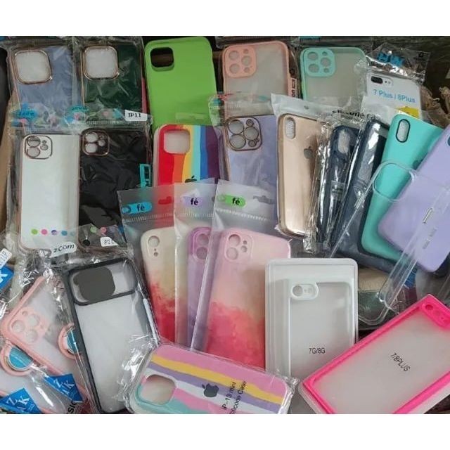 Kit Combo Lote 50 Capas Cases Capinhas Para Smartphones, Variadas e Sortidos Modelos Diversos -Promoção -Qualidade