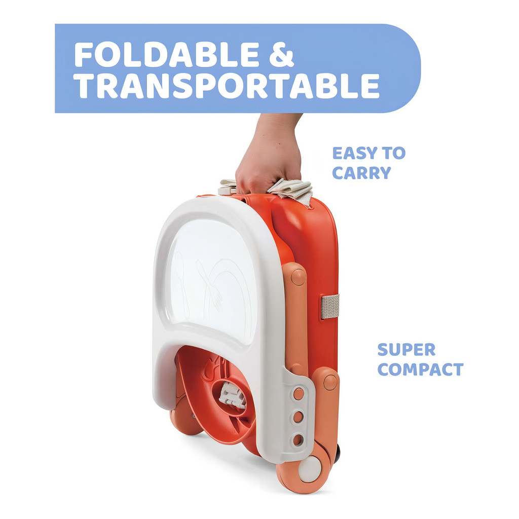 Cadeira De Comer Chicco Petit Baby Pocket Snack Cor Poppy Red