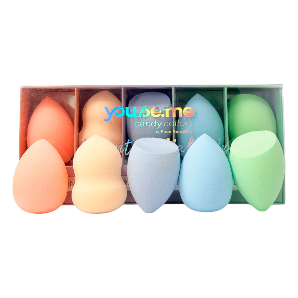 KIT 5 Esponjas Essential Make Pele Up Youse.me Face Beautiful em Oferta na Shopee