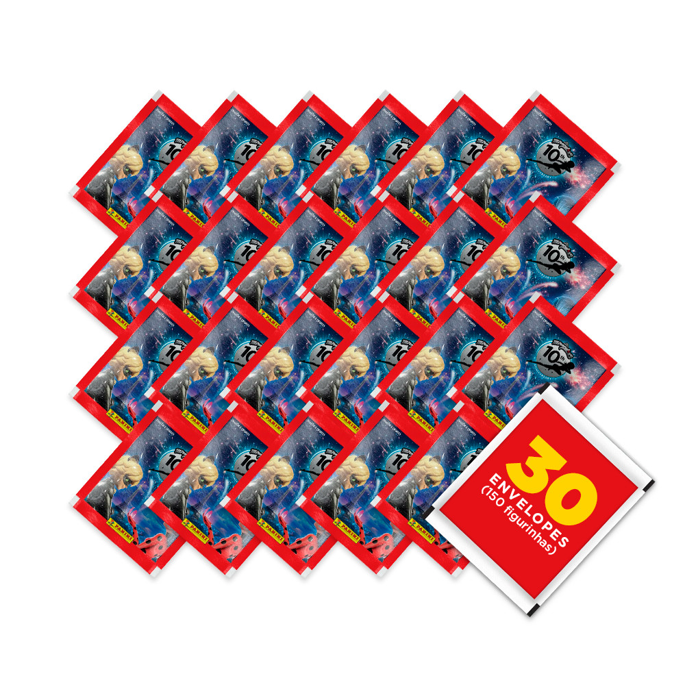Ladybug 2025 - Contém 30 Envelopes (150 Figurinhas) - Novo